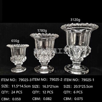 2Factory Direct Sales Crystal Glass Vase Hydroponic Rich Bamboo Lily Flower Arrangement Container Creative Decorations Living Room Decoration