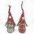 Checked Cloth Santa Claus and Girls Christmas Decorations Wholesale Use