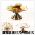 Fruit Plate Glass Crafts European-Style Large Fruit Plate Sunflower Lotus Leaf Fruit Plate Thick Lead-Free Glass Kettle Plate Golden Plate