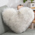 Creative Heart-Shaped Plush Pillow Cushion Sofa with Core Waist Pad Office Seat Wool-like Pillow