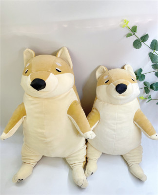 Factory Direct Sales New Lazy Shiba Inu Plush Toy Pillow Doll Pillow to Picture Sample Customization