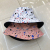 All Cotton Twill Tie-Dyed Ink Dot Spring and Summer Leisure All-Matching Sun-Proof Sun-Proof Bucket Hat Front and Back Wear Men and Women Fashion