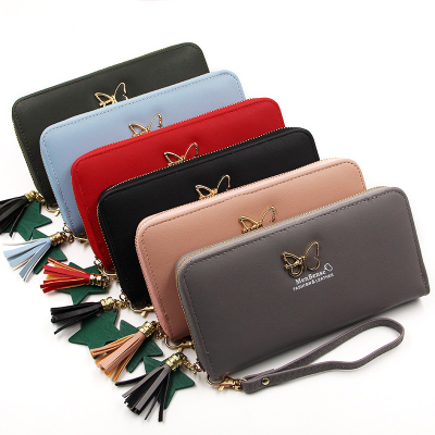 Factory in Stock Cheap Wholesale New Korean Women's Wallet Mid-Length Phone Bag Fashion Zipper Clutch H
