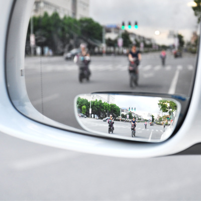 DM-070 HD Boundless Adjustable Small round Mirror Blind Spot Mirror Car Rearview Mirror Wide Angle Long Type Blind Spot Mirror