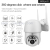 Outdoor Waterproof HD1080P Icsee Robot Night vision Sound Alarm PTZ security cameraF3-17162