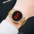 Foreign Trade Fashion Women's Led Red Light Magnetic Buckle Women's Electronic Watch with Diamond Touch Screen Watch