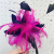 New European and American Mesh Bridal Top Hat Creative Feather Headband Studio Shooting Hat Jockey Club Headdress