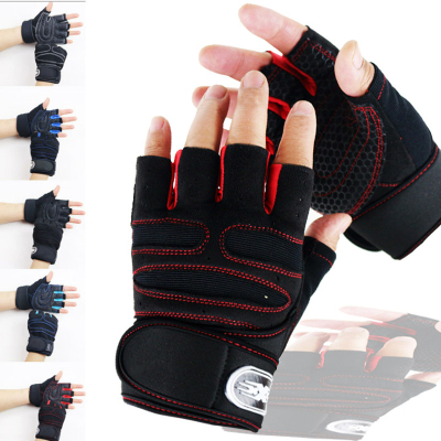 210201 Half-Finger Riding Gloves Cycling Bicycle Gloves Fitness Sports Gloves Non-Slip Breathable Shock Absorption