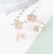 Fashionable and Versatile Earrings Sweet Rhinestone Flower Earring Ear Clip Ear Clip Ear Studs