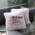 New Factory Direct Sales Amazon Hot Selling Pillow Long Hair Gradient Color Pillow Cover Back Cushion