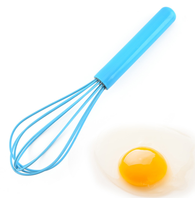 Plastic Handle Silicone Eggbeater Manual Eggbeater Household Cream and Noodle Egg Blender Coffee Muddler