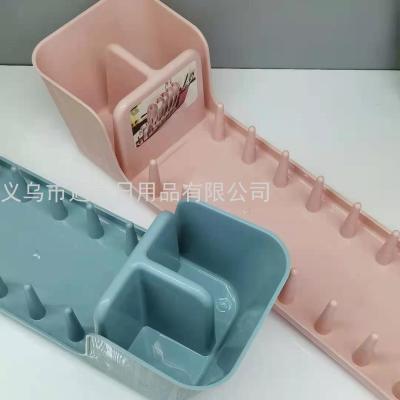 Household Plastic Dish Rack Draining Basket Factory Direct Sales Dish Rack Kitchen Tableware Storage Box