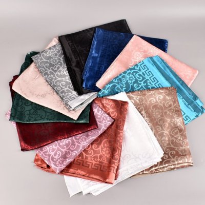 Spring and Summer Scarf Women's New Jacquard Satin Ivy Large Kerchief SilkScarf Headscarf Wholesale Factory Direct Sales