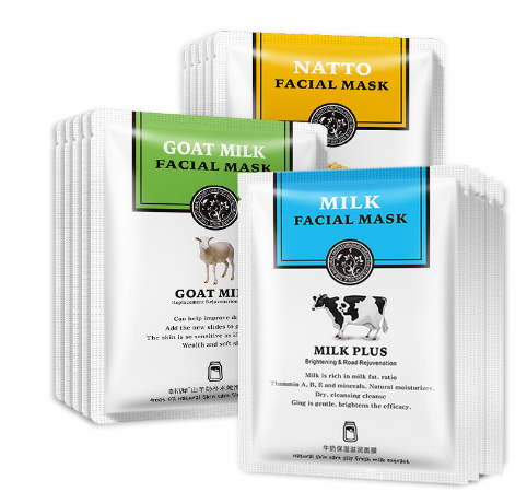 韩婵牛奶滋养保湿 补水单片装面膜组合批发