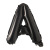 16-Inch American Style Small Letter Balloon A- Z Aluminum Film Balloon Black Letter Aluminum Foil Balloon Decoration Wholesale