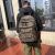 Leopard Print Backpack Men's and Women's Korean Ins Large Capacity Versatile Casual Student Schoolbag Fashion Brand