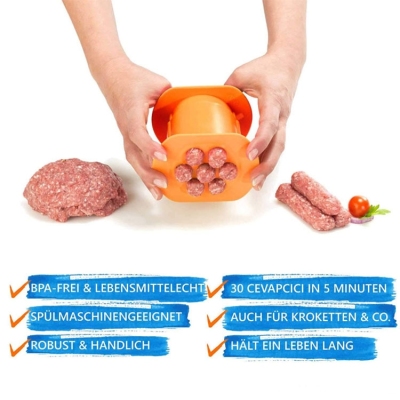 Sausage Hot Dog Strips Maker Kitchen Worker Meat Pressing Machine Breakfast Essential Meatball Strips Model