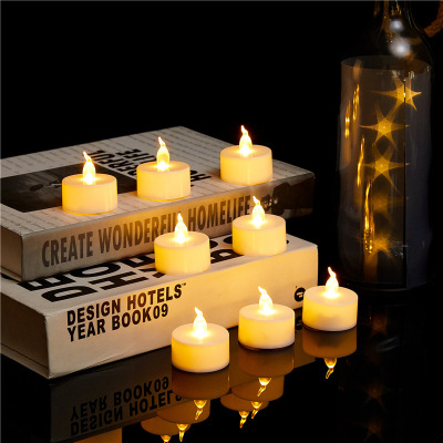 Factory Direct Sales Transparent Core Tealight LED Electronic Candle Electronic Simulation Candle Christmas Electronic Tealight
