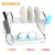 Multi-Functional Assembly S-Type Double-Layer Draining Bowl Rack Metal Tableware Stand Kitchen Dish Rack