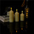 Remote Control Electronic Candle Paraffin Five-Piece Set Simulation Candle Wedding Party Birthday Atmosphere Light Scene Setting Props