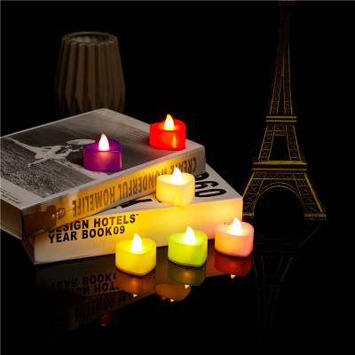 Lighting Festival Factory Direct Sales Smoke-Free Confession Heart-Shaped Candle Wholesale Proposal Valentine's Day Love Electronic Candle Tealight