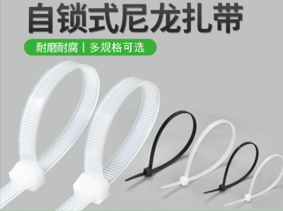 Self-Locking Nylon Cable Tie 2.5*100*150*3.6*200*250*4.8*300 * 350mm High and Low Temperature Resistance
