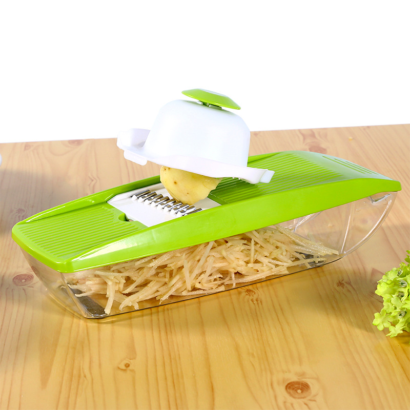 五刀片厨房多功能切菜器 削皮刨丝黄瓜切片 土豆切丝磨蒜器