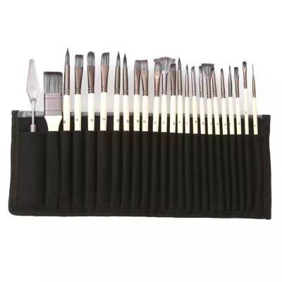 21pcs Paint Brushes Different Shape Nylon Hair Artist Painting Brush For Acrylic Oil Watercolor Art Supplies