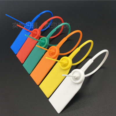 Customizable Clothes and Shoes Bag Anti-Disassembly Plastic Lock Sample Seal Ribbon Length 200mm Disposable Anti-Adjustment Bag Buckle