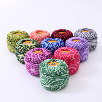 Factory Direct Sales Colored Cotton Thread Embroidery Thread DIY Handmade