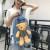 Japanese Style Students All-Matching Ins Canvas Backpack for Women 2021 New Popular Online Popular Cute Bear Backpack