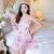 Sleeveless Slip Nightdress Women's Summer Thin Milk Silk Loose plus Size Pajamas Girly Style Home Wear Factory Direct Supply