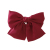 AliExpress Cross-Border Supply Satin Large Burgundy Bow Spring Clip Double-Layer Solid Color Satin Internet Influencer Hair Clip H