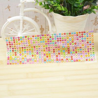 Decorative Diamond Sticker Car Diamond Sticker Acrylic Colorful Diamond Stickers Diamond Sticker Crystal Colored Diamond Decorative Sticker