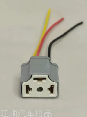 Car Bulb Lamp Holder Socket Cable H4 Ceramic Plug Car Accessories