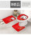 Customized Pattern Suede Non-Slip Mat Floor Mat Toilet Three-Piece Bathroom Living Room Hydrophilic Pad Mat Toilet Lid