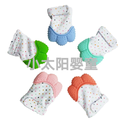 Amazon Hot Baby Silicone Gum Gloves Baby Cartoon Molar Children's Silicone Toys Baby Products