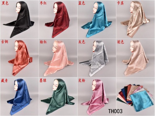 scarf new 2021 spring and summer jacquard satin classical wanshou picture large square scarf scarf scarf wholesale factory direct