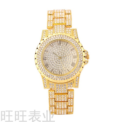 hot selling fashion starry watch for women full diamond roman rhinestone women‘s watch steel belt quartz student diamond watch