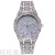 Fashion Diamond-Embedded Large Dial Steel Belt Watch Super Cool Starry Calendar Rivet Roman Scale Men's Watches Watch