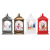 Christmas Flame Storm Lantern Santa Claus Decoration Led Luminous Ornaments Retro Candlestick Lamp