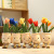 Cute Cartoon Tulip Plush Toy Small Doll Potted Doll Containing Bamboo Charcoal Package Flowers Doll Ornaments