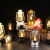 Retro Barn Lantern LED Electronic Candle Portable Lamp Atmosphere Street Lamp Candle Lamp