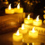 LED Electronic Candle Colorful Battery Transparent Tealight Wedding Simulation Candle Wholesale