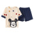 2021 New Pajamas Women's Summer Thin Short-Sleeved Shorts Two-Piece Suit Cute Cartoon Outerwear Homewear Student