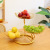 Modern Simple Iron Net Red Fruit Plate Affordable Luxury Style Creative Nordic Household Living Room Snack Fruit Basket Multi-Layer Tray