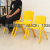 Wholesale Kindergarten Children Learning School Desk and Chair Baby Safety Special Chair Thickened Children Plastic Backrest Small Chair