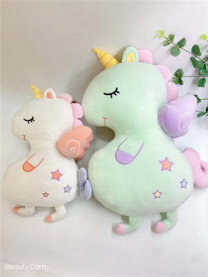 Factory Direct Sales Hot Cross-Border Starry Unicorn Plush Toy Doll Pillow Pillow Doll Sample Customization