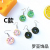 Creative Handicraft Donut Earrings Cute Girl Cartoon Fun Ear Clip Candy Toy Earrings