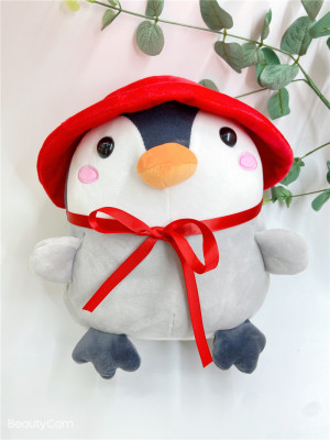 Factory Direct Sales Marine Animal Hooded Enterprise Feather Goose Feather Plush Toy Doll Pillow Pillow Doll Sample Customization